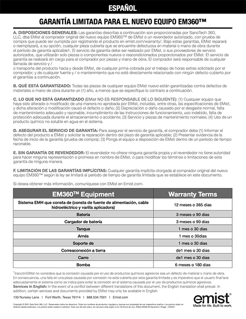EMist EM60 User Manual PDF image thumbnail